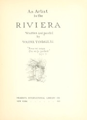 Cover of: An artist in the Riviera