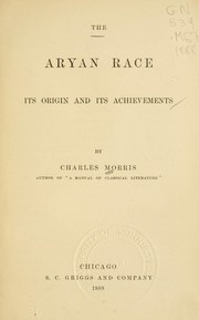Cover of: The Aryan race: its origins and its achievements.
