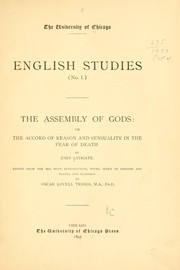Cover of: The assembly of gods: or The accord of reason and sensuality in the fear of death by John Lydgate