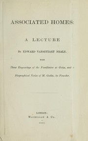 Cover of: Associated homes: a lecture