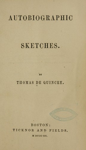 Autobiographic sketches