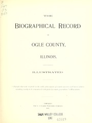 Cover of: Biographical record of Ogle County, Illinois.