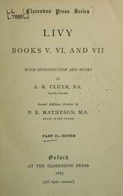 Cover of: Books V, VI, and VII by Titus Livius