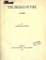Cover of: The bridge of fire, poems
