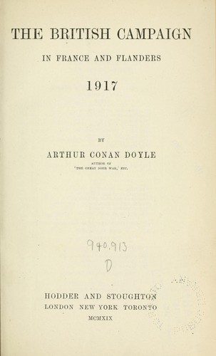 The British campaign in France and Flanders, 1917