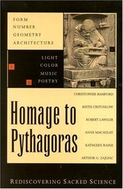 Cover of: Homage to Pythagoras: rediscovering sacred science