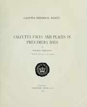 Cover of: Calcutta faces and places in pre-camera days