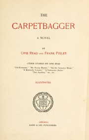 Cover of: The carpetbagger: a novel
