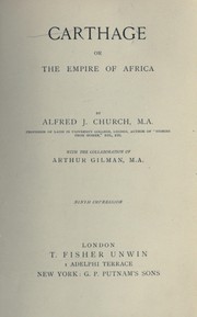 Cover of: Carthage, or the empire of Africa