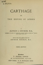 Cover of: Carthage; or, The empire of Africa