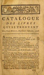 Cover of: Catalogue des livres qui se trouvent a nantes