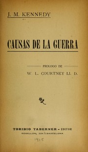 Cover of: Causas de la guerra by J. M. Kennedy