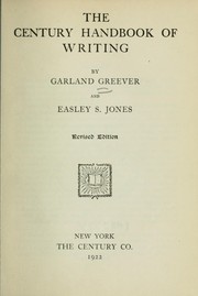 Cover of: The century handbook and writing