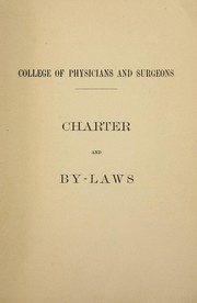 Cover of: Charter and by-laws
