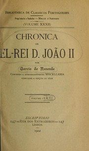 Cover of: Chronica de el-rei D. João II