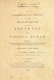 Cover of: A chronological history of the discoveries in the South Sea or Pacific Ocean ; illustrated with charts