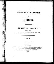 Cover of: A general history of birds by Latham, John