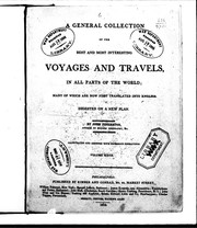 Cover of: A General collection of the best and most interesting voyages and travels in all parts of the world by Pinkerton, John