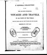 Cover of: A General collection of the best and most interesting voyages and travels in all parts of the world by Pinkerton, John