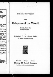 Cover of: The religions of the world in relation to Christianity