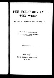 Cover of: The Norsemen in the West: America before Columbus