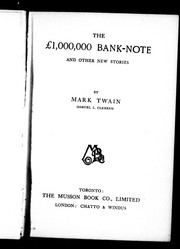 Cover of: The £1,000,000 bank-note: and other new stories