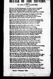 Cover of: Battle of the navvies | One of the carpenters
