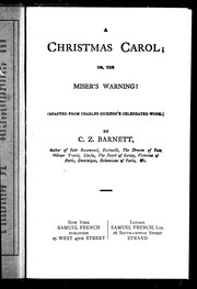 Cover of: A Christmas carol, or, The miser