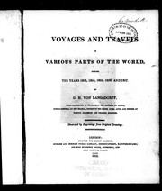 Cover of: Voyages and travels in various parts of the world during the years 1803, 1804, 1805, 1806 and 1807