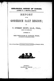 Cover of: Report on the Goderich salt region