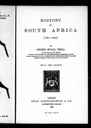 History of South Africa (1691-1795) by George McCall Theal