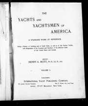 Cover of: The Yachts and yachtsmen of America by Mott, Henry A.