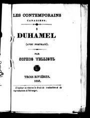 Cover of: Duhamel: avec portrait