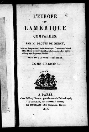 L’Europe et l’Amérique comparées