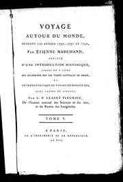 Cover of: Voyage autour du monde, pendant les années 1790, 1791 et 1792, par Étienne Marchand by Fleurieu, C. P. Claret comte de