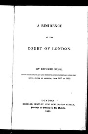 Cover of: A residence at the court of London