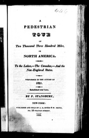 Cover of: A pedestrian tour of two thousand three hundred miles, in North America |