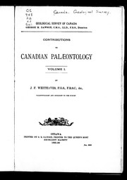 Contributions to Canadian palæontology by Joseph Frederick Whiteaves
