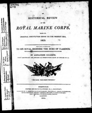 An historical review of the Royal Marine Corps by Alexander Gillespie
