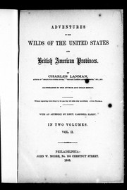 Cover of: Adventures in the wilds of the United States and British American provinces