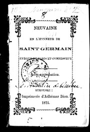 Neuvaine en l'honneur de Saint Germain, évêque de Paris et confesseur