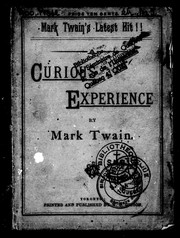 Cover of: A curious experience