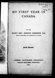 My first year in Canada by Ashton Oxenden