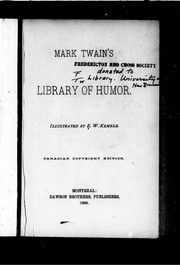 Cover of: Mark Twain's library of humor