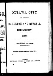 Ottawa city and counties of Carleton and Russell directory by James Sutherland