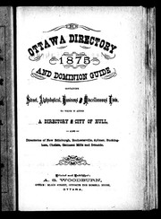 The Ottawa directory, 1875, and dominion guide