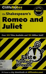 CliffsNotes Romeo and Juliet by Annaliese F. Connolly