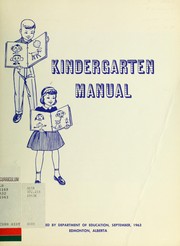Cover of: Kindergarten manual