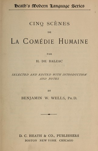 Cinq scènes de La comédie humaine.