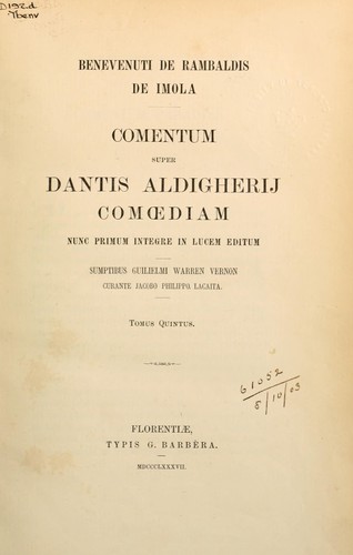 Browse subject: Dante Alighieri, 1265.